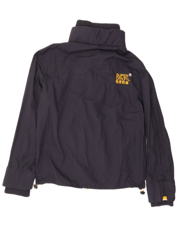 Superdry Chaqueta impermeable Windcheater Graphic para hombre UK 42 XL Nylon azul marino