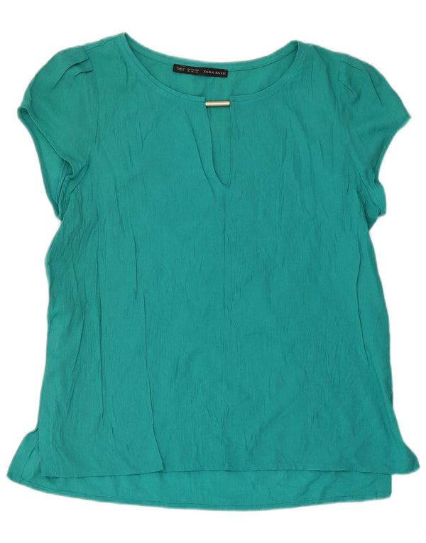 Zara Chemisier Femme UK 18 XL Turquoise