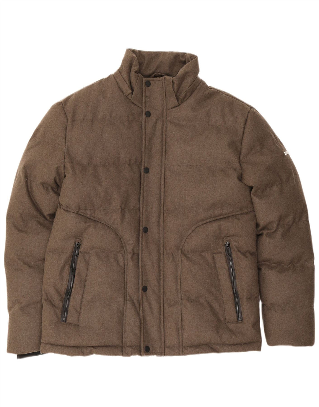Ombre Mens Quintessence Chaqueta acolchada UK 36 Small Marrón Poliéster