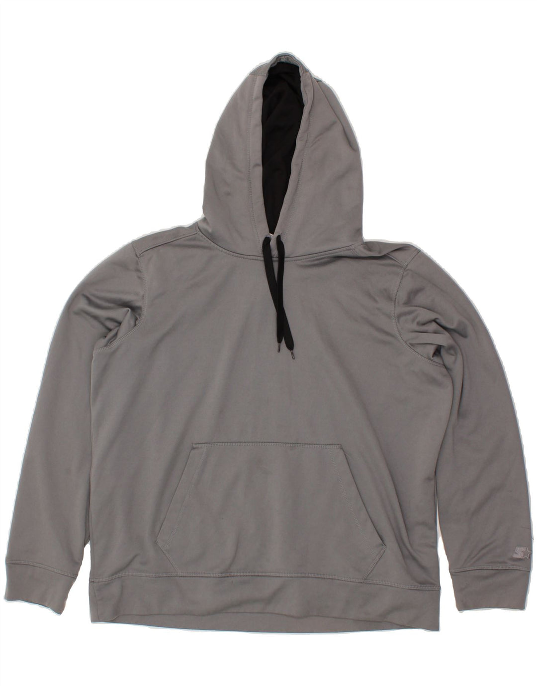 STARTER Mens Hoodie Jumper UK 42/44 Large Grey Polyester Vintage Starter and Second-Hand Starter from Messina Hembry 