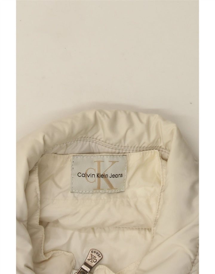 Calvin Klein Jeans Herren Utility-Jacke UK 38 Mittelweiß