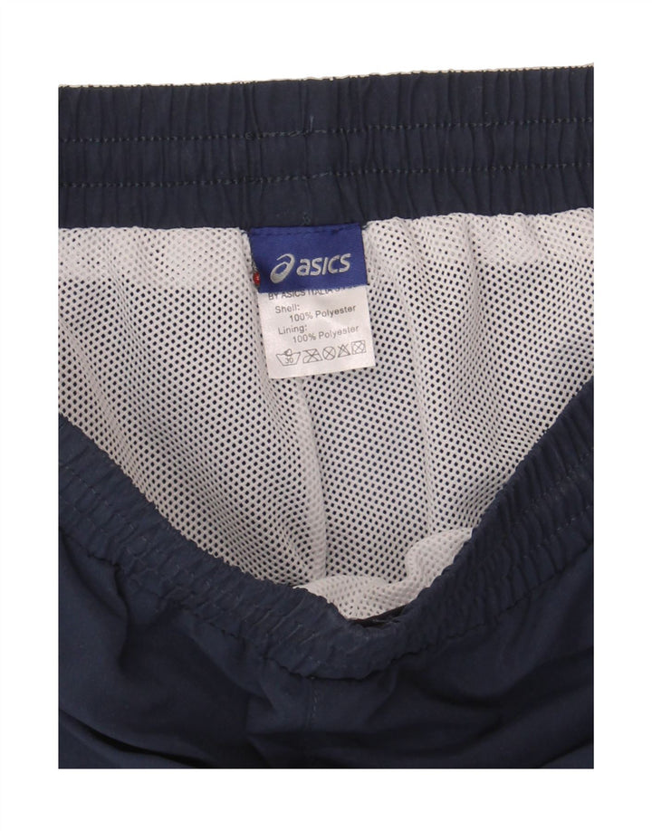 ASICS Womens Tracksuit Trousers UK 12 Medium Navy Blue Polyester Vintage Asics and Second-Hand Asics from Messina Hembry 