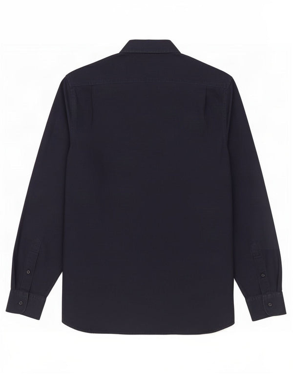 Reiss Chemise Slim Fit Large Bleu Marine Coton Homme