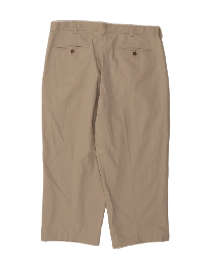L.L.BEAN Mens Pegged Cropped Trousers W38 L25  Beige Vintage L.L.Bean and Second-Hand L.L.Bean from Messina Hembry 