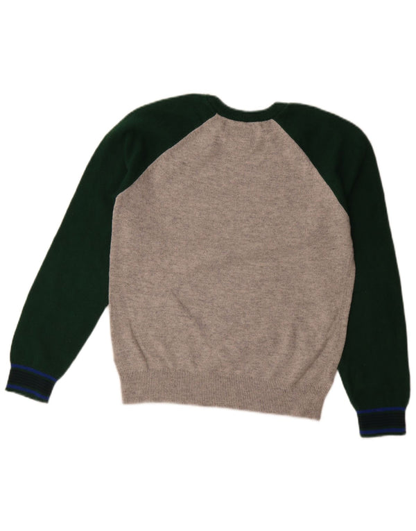 Gap Boys sweater med rund hals 11-12 år XL Grå Colourblock Bomuld