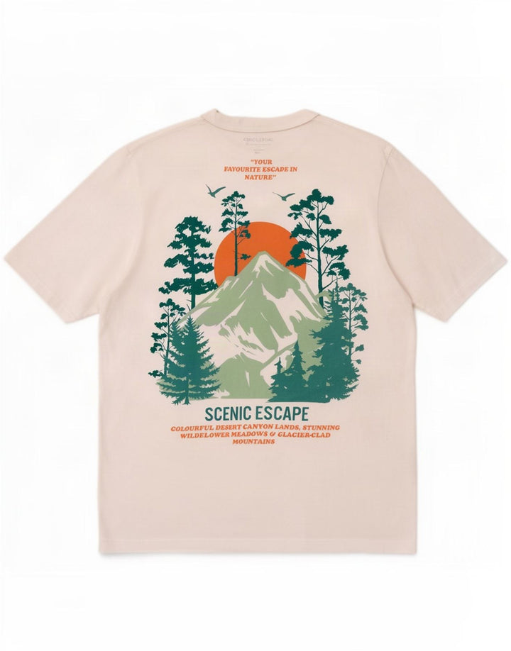 Jack & Jones Mens Graphic T-Shirt Top Medium White Cotton