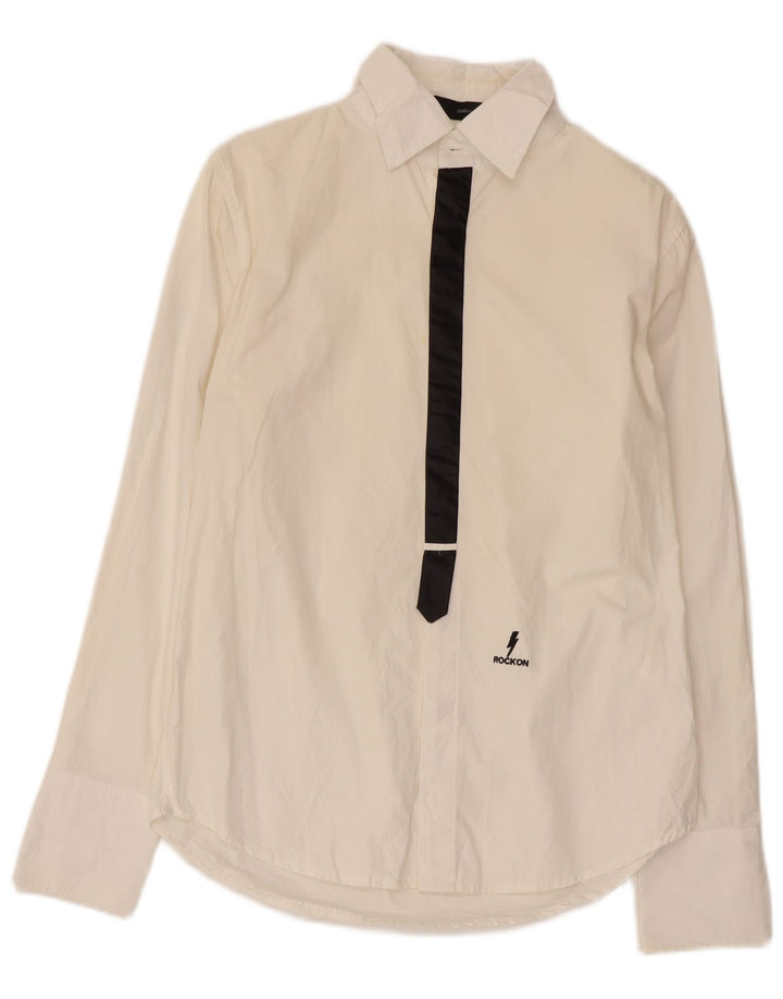 Cămașă pentru bărbați Dsquared2 IT 50 Medium White