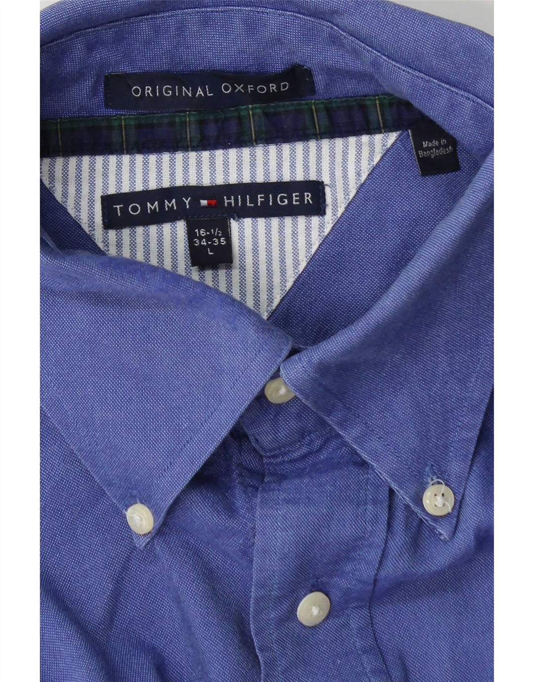 Tommy Hilfiger Mens Shirt  Size 16 1/2 Large Blue
