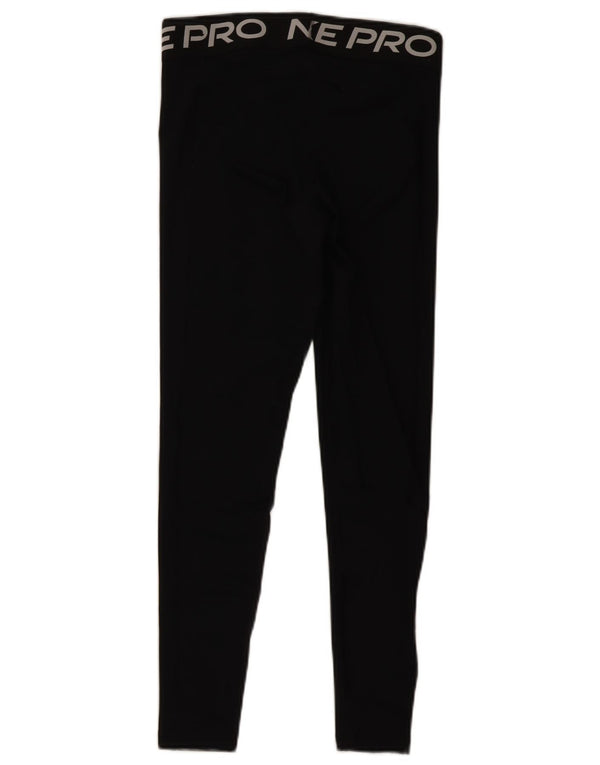 Leggings Nike Dri Fit Graphic pentru femei UK 12 Poliester mediu negru
