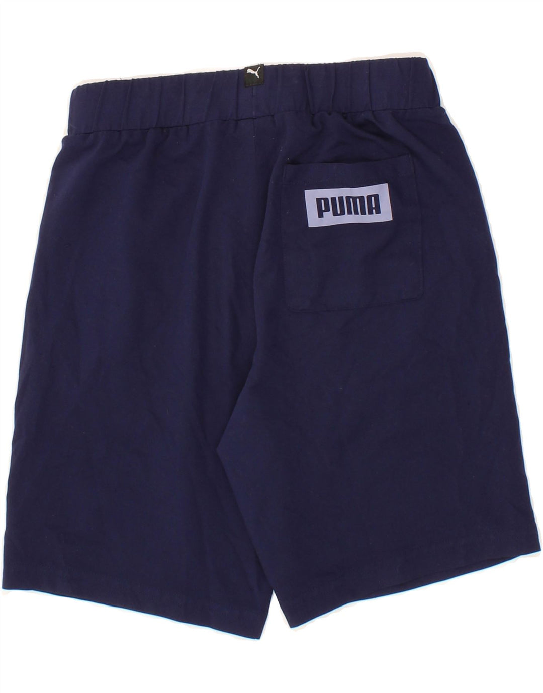 PUMA Boys Graphic Sport Shorts 9-10 Years Navy Blue Polyester Vintage Puma and Second-Hand Puma from Messina Hembry 