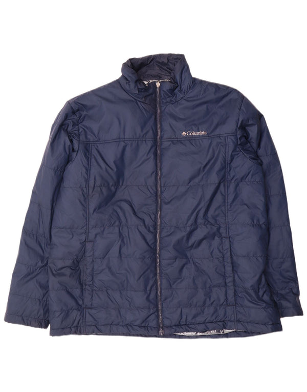 Columbia visoka podstavljena jakna UK 44 2XL tamnoplavi poliester
