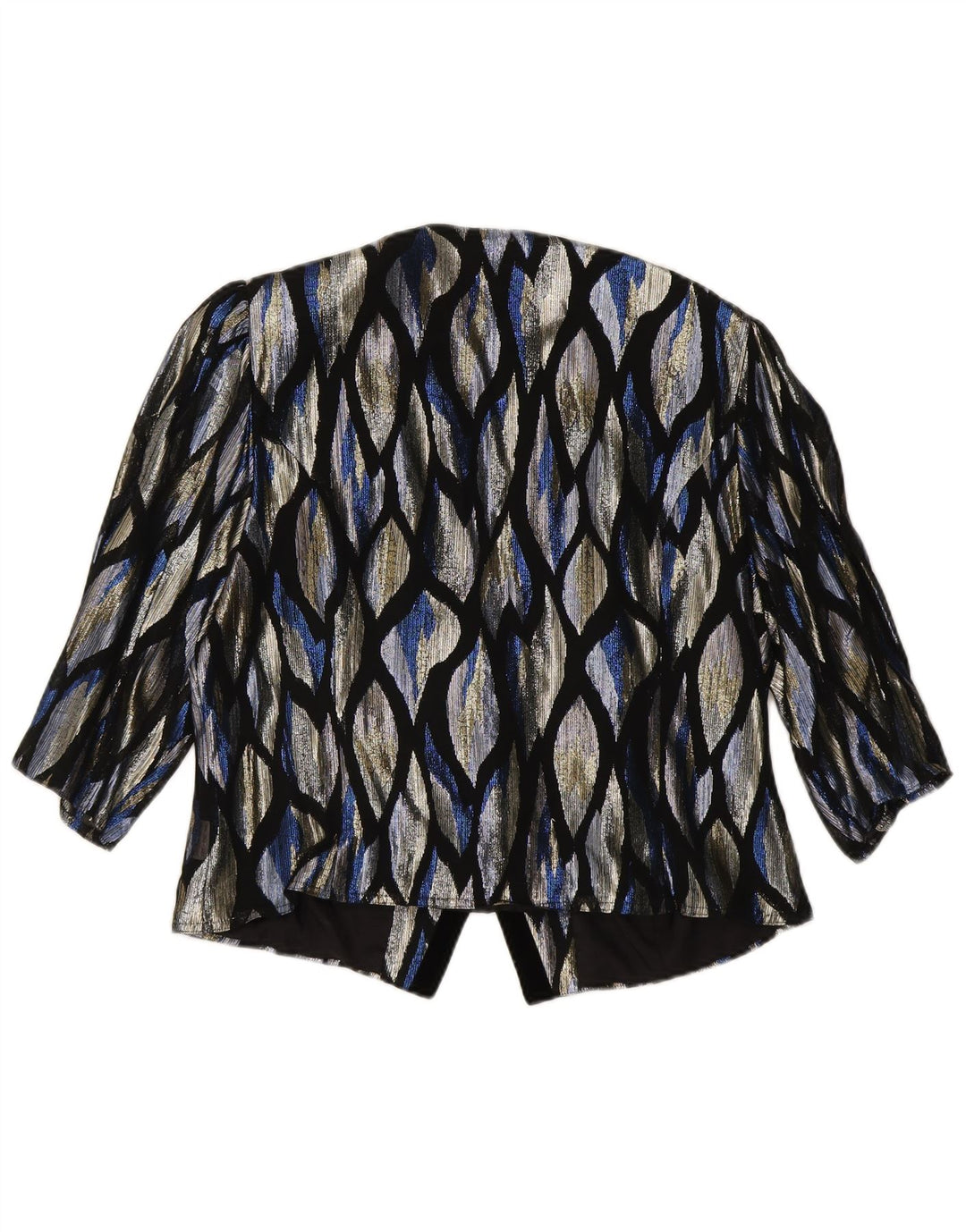 VINTAGE Womens Abstract Pattern Blazer Jacket IT 42 Medium Multicoloured