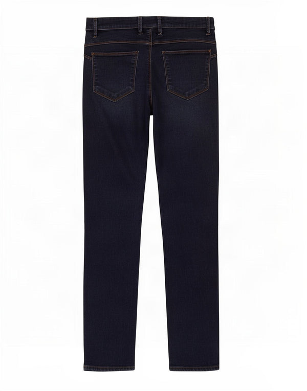 Marks & Spencer Γυναικεία Straight Jeans UK 14 Large W30 L28 Navy Blue Cotton