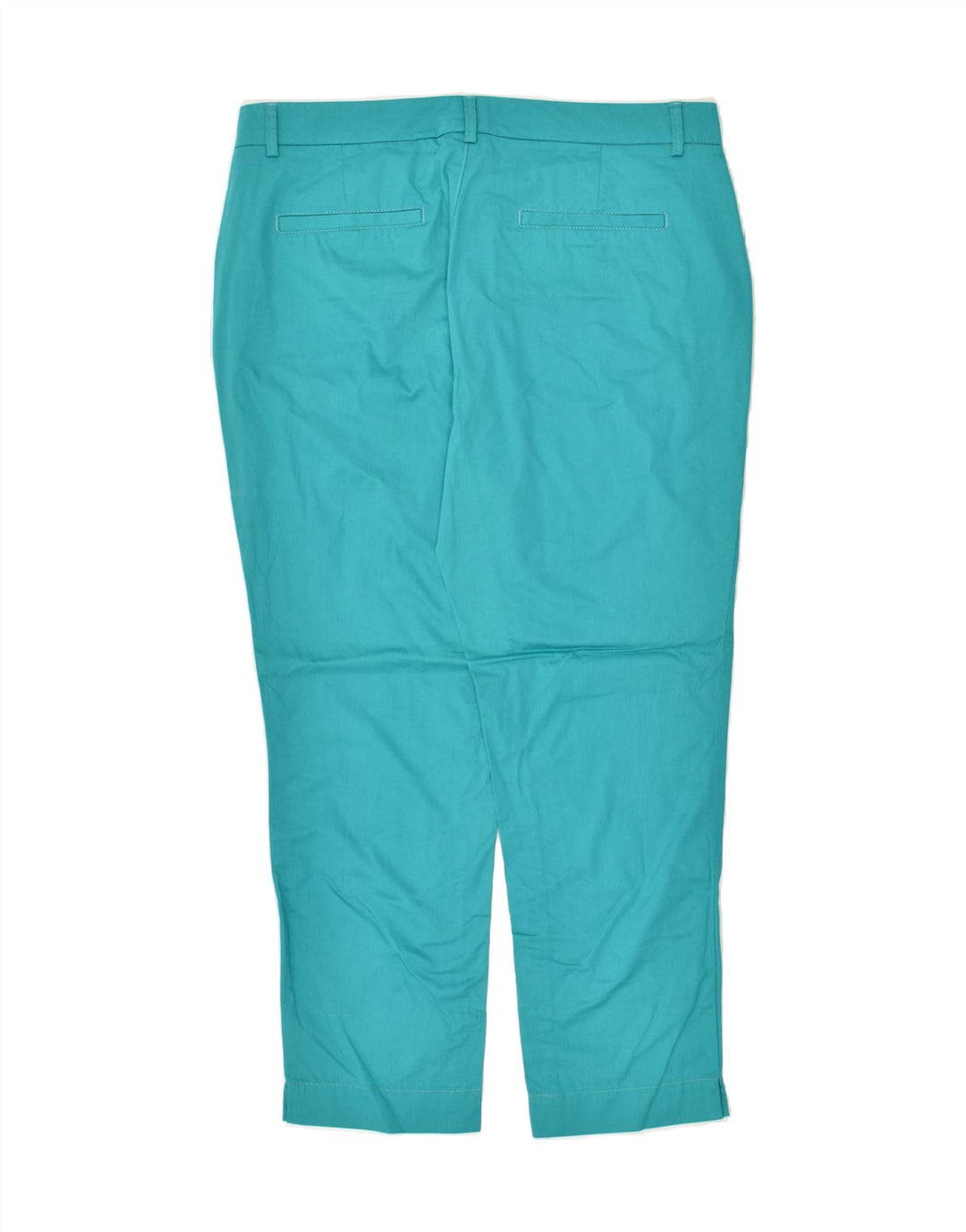 MASSIMO DUTTI Womens Tapered Chino Trousers W32 L26 Blue Cotton | Vintage Massimo Dutti | Thrift | Second-Hand Massimo Dutti | Used Clothing | Messina Hembry 