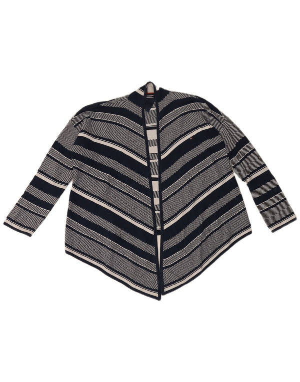 Maglione cardigan aperto per ragazze Tommy Hilfiger 9-10 anni blu navy geometrico