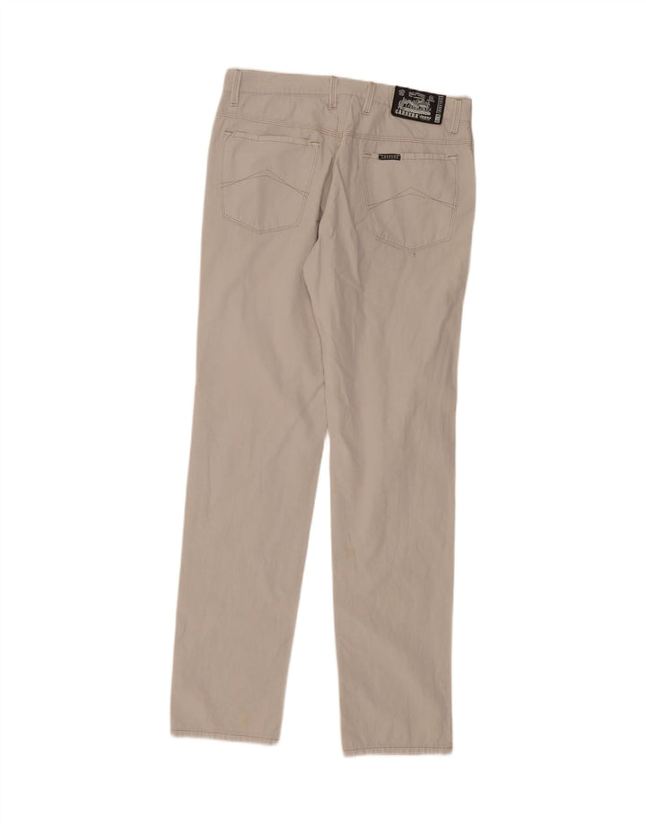 CARRERA Mens Regular Casual Trousers W34 L34 Grey Cotton