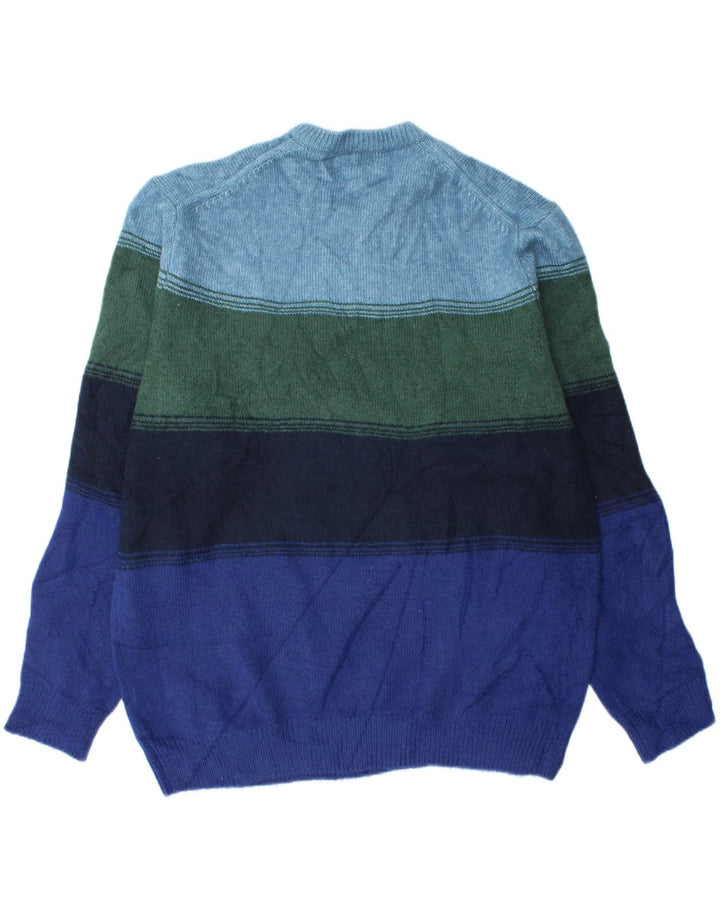 Marks & Spencer Herren-Pullover mit Rundhalsausschnitt, XL, mehrfarbig gestreift