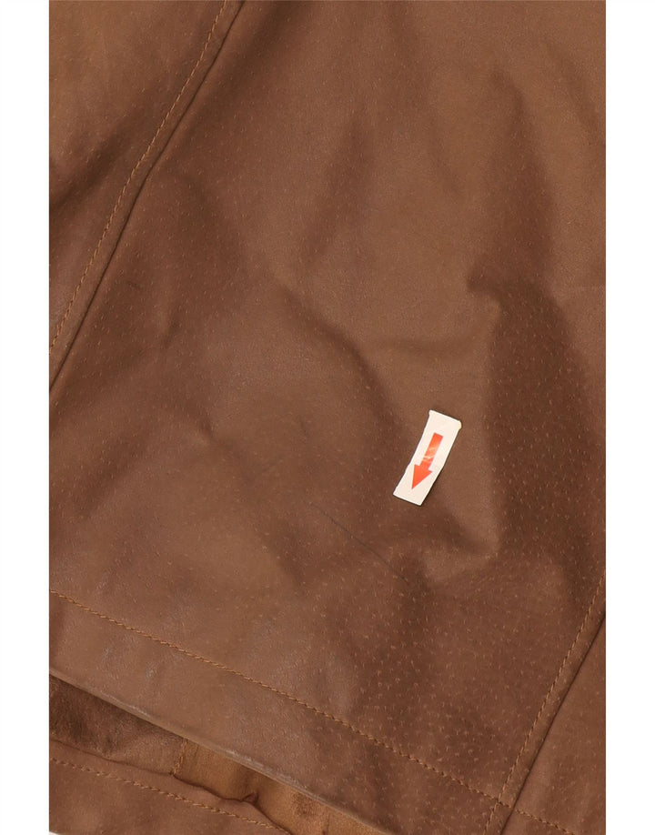 Route 66 Mens Leather Jacket UK 38 Medium Beige Leather