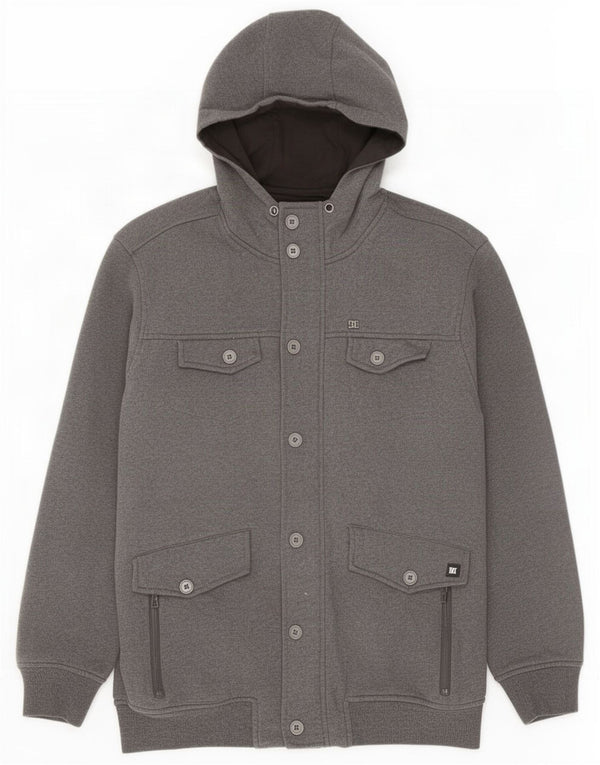 Giacca utility con cappuccio da uomo DC UK 40 grande grigia