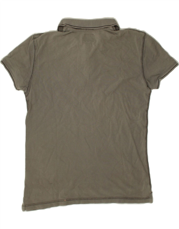 WRANGLER Mens Slim Fit Polo Shirt Medium Grey Cotton Vintage Wrangler and Second-Hand Wrangler from Messina Hembry 