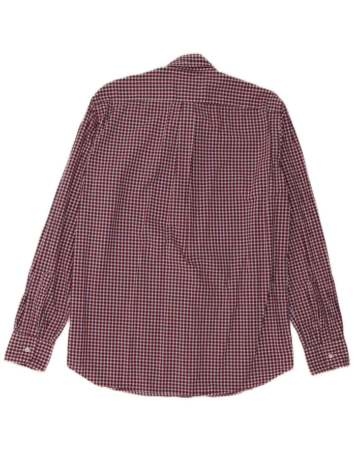 Aspesi Herre skjorte str. 41 16 Large Red Gingham Cotton