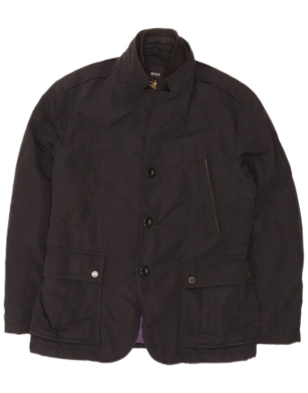 Hugo Boss Veste utilitaire pour homme EU 50 Large Noir Polyester