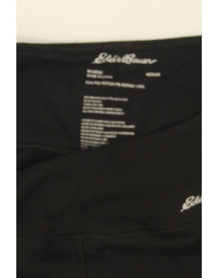 EDDIE BAUER Womens Tracksuit Trousers Joggers UK 12 Medium  Black Vintage Eddie Bauer and Second-Hand Eddie Bauer from Messina Hembry 
