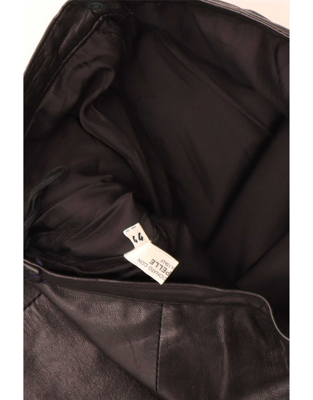 Vintage Γυναικεία Δερμάτινη Φούστα IT 44 Medium W28 Μαύρη