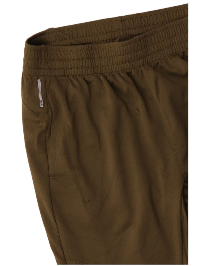 Pantaloncini sportivi Bermuda da uomo PUMA grandi in poliestere kaki