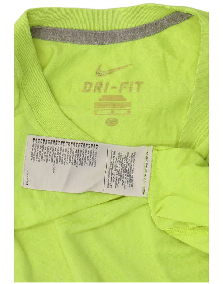 Męski T-shirt NIKE Dri Fit, duży, zielony, z poliestru