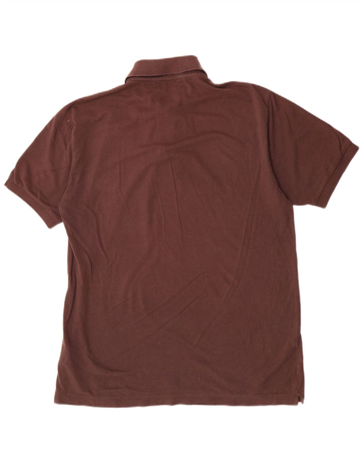Kappa Mens Polo Shirt Large Brown Cotton