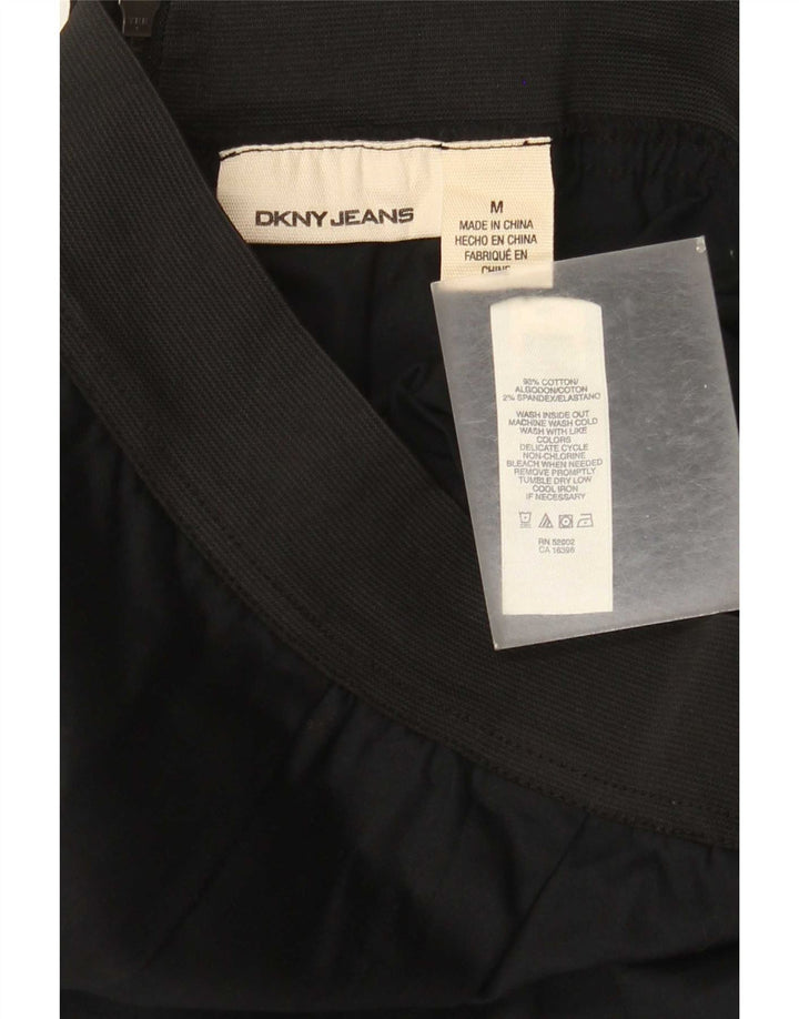 Dkny Womens Mini Skirt Medium W28 Black Cotton