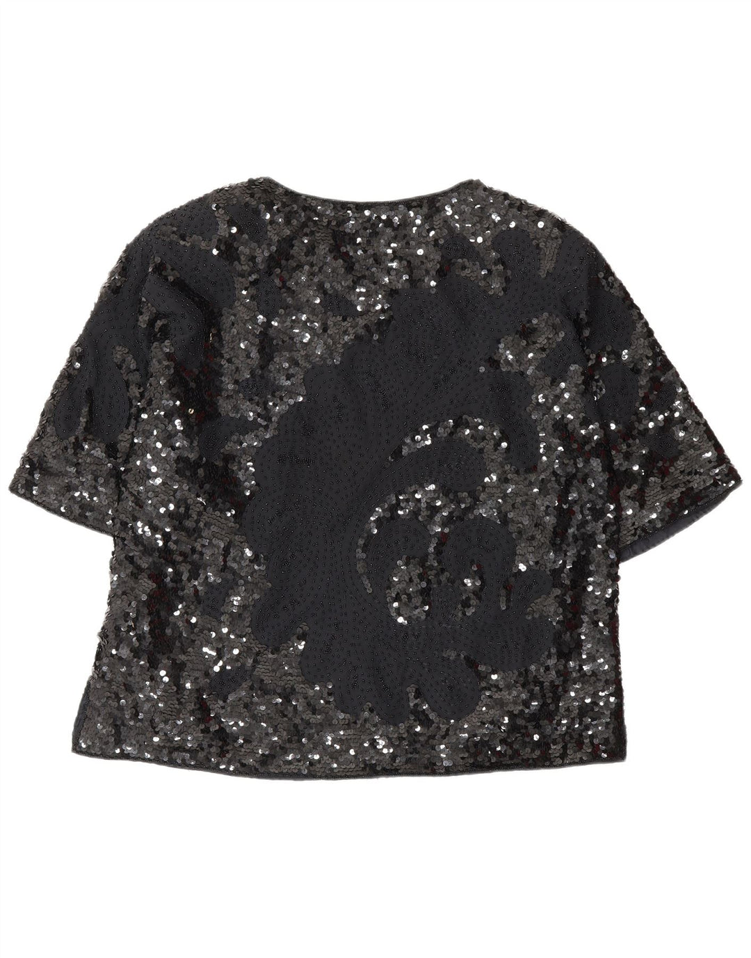 Vintage Womens Blouse Top IT 46 Large Black