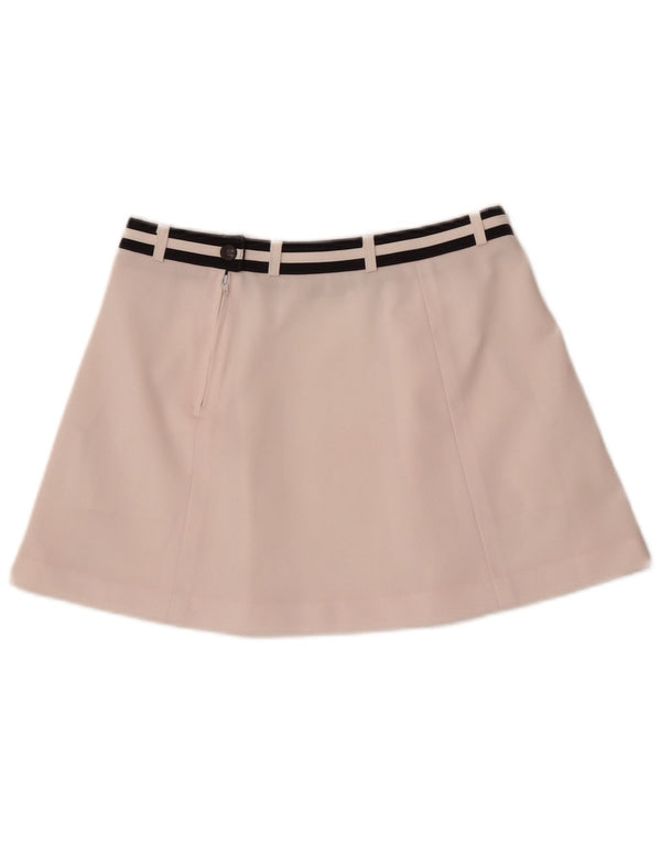 Fila Dame Mini Tennis Nederdel UK 12 Medium Hvid Stribet Polyester