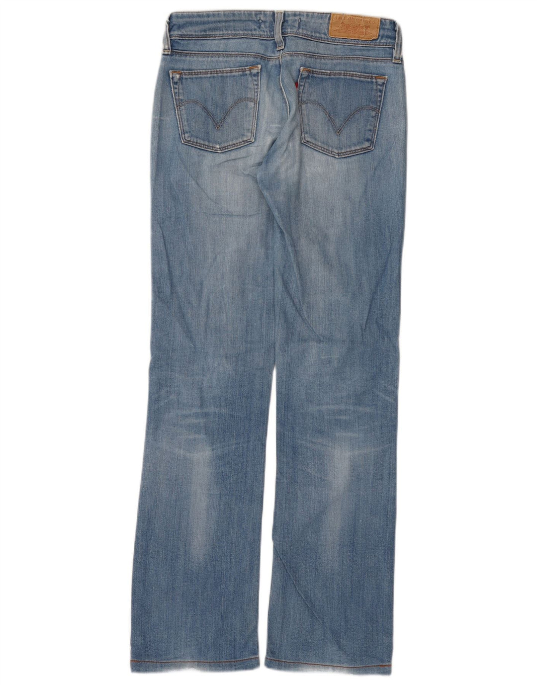 Levi's Womens 570 Straight Jeans W28 L30 Blue Cotton