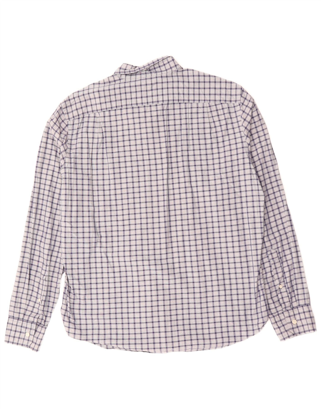 J. CREW Chemise Slim Homme Grand Carreau Bleu Marine Coton