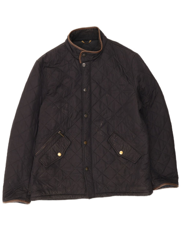 Giacca trapuntata da uomo Barbour UK 42 XL Blu Navy