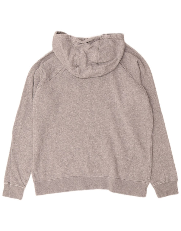 Felpa con cappuccio grafica Nike da uomo, grande, cotone chiazzato grigio