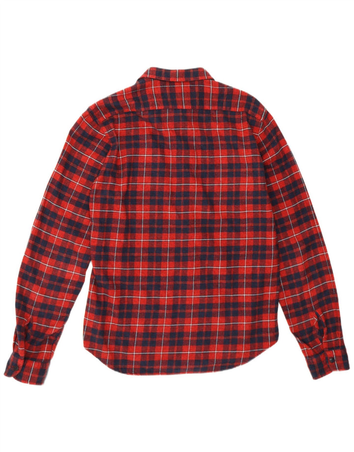 REPLAY Mens Flannel Shirt XL Red Check Cotton