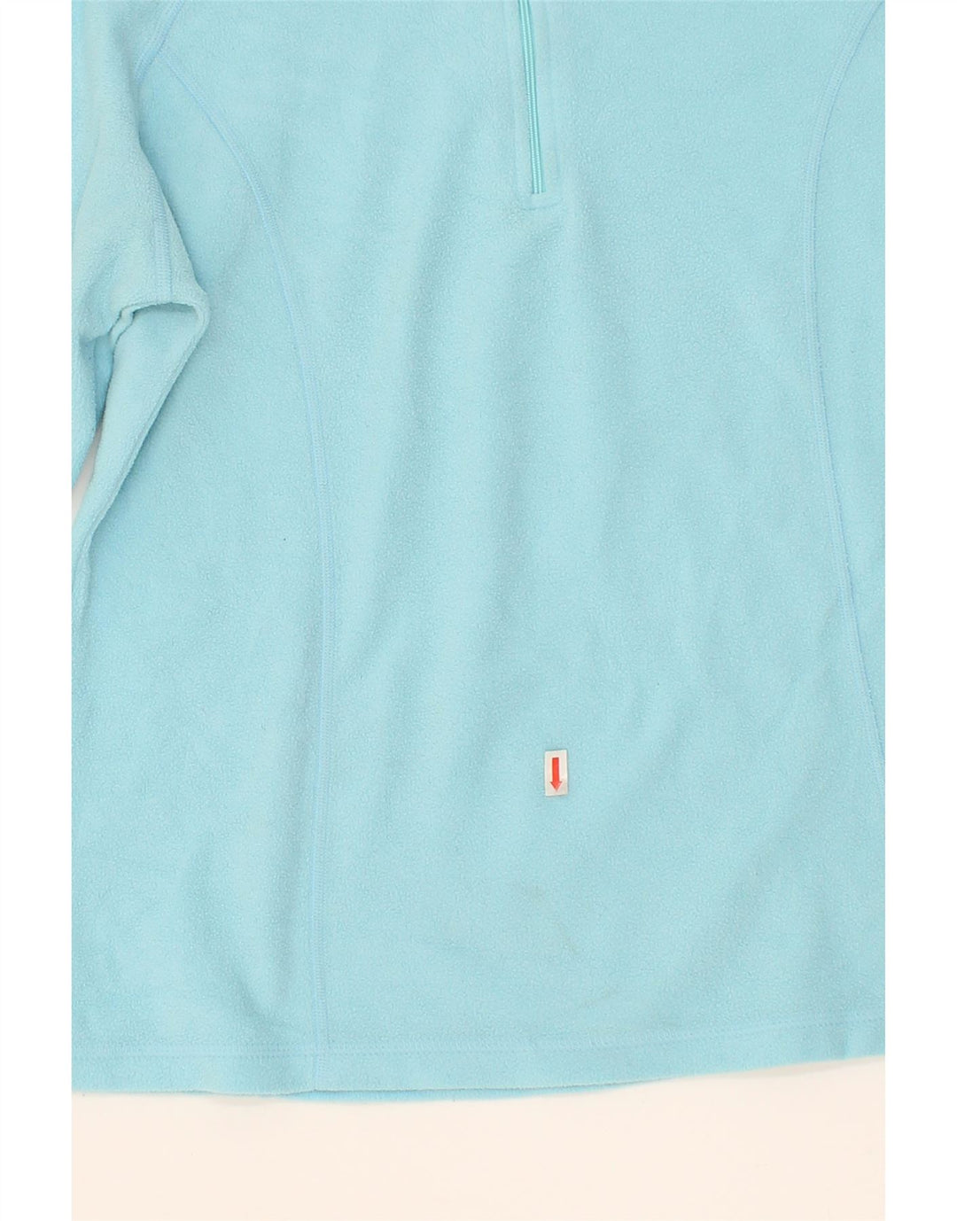 L.L.BEAN Womens Zip Neck Fleece Jumper UK 12 Medium Turquoise Polyester Vintage L.L.Bean and Second-Hand L.L.Bean from Messina Hembry 