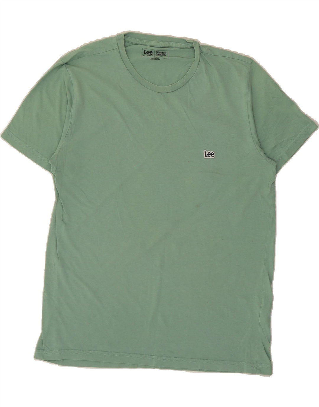 LEE Mens Regular Fit T-Shirt Top Medium Green Cotton Vintage Lee and Second-Hand Lee from Messina Hembry 