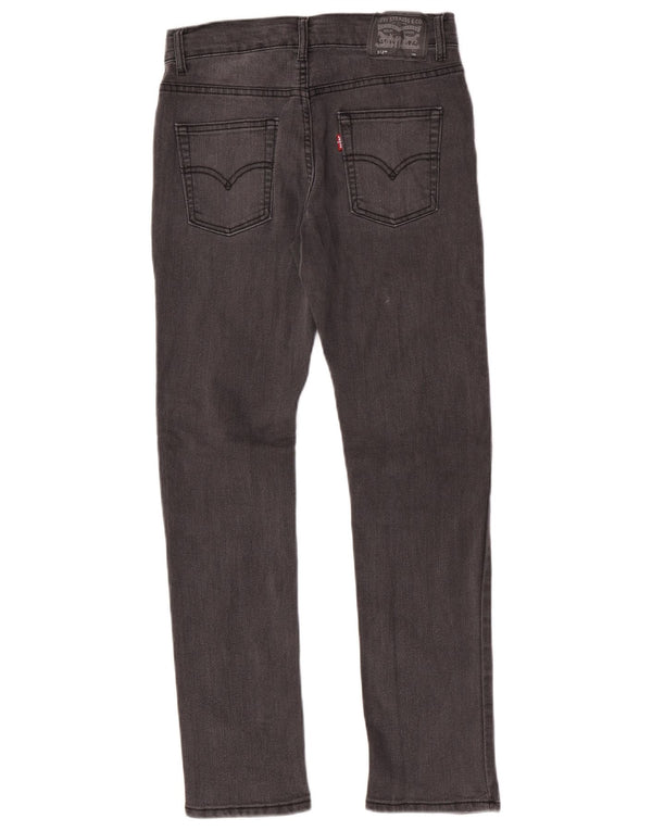 Levi's Ragazzi 512 Jeans slim affusolati 13-14 anni W28 L29 Cotone grigio
