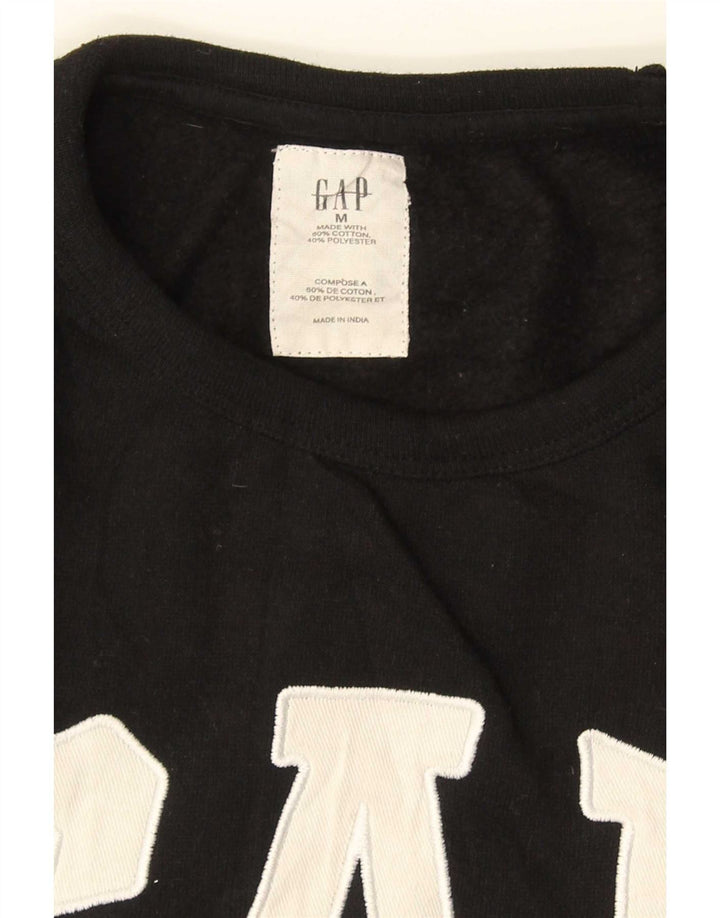 Gap Mens Graphic Sweatshirt Jumper Medium Black Cotton