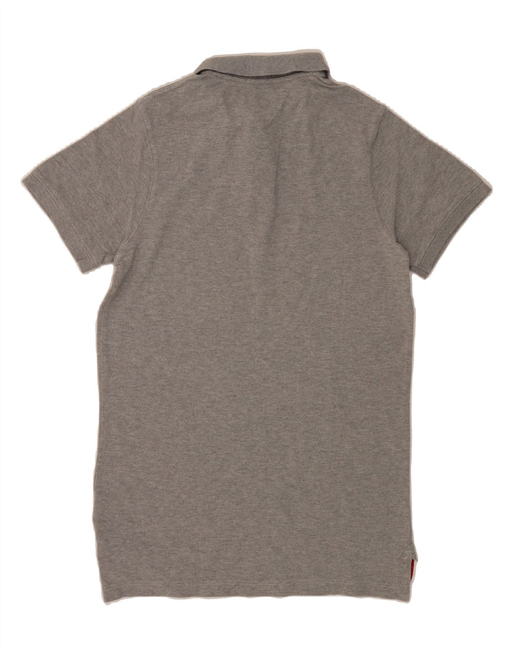 TOMMY HILFIGER Mens Polo Shirt Medium Grey Cotton Vintage Tommy Hilfiger and Second-Hand Tommy Hilfiger from Messina Hembry 