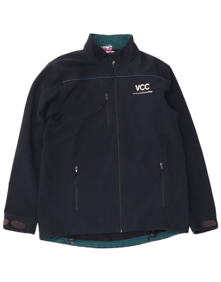 Giacca a vento grafica da uomo Champion UK 38 poliestere medio blu navy