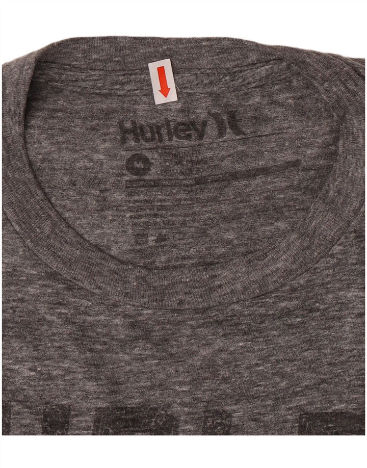Hurley Herre Regular Fit grafisk T-shirt top mellemgrå