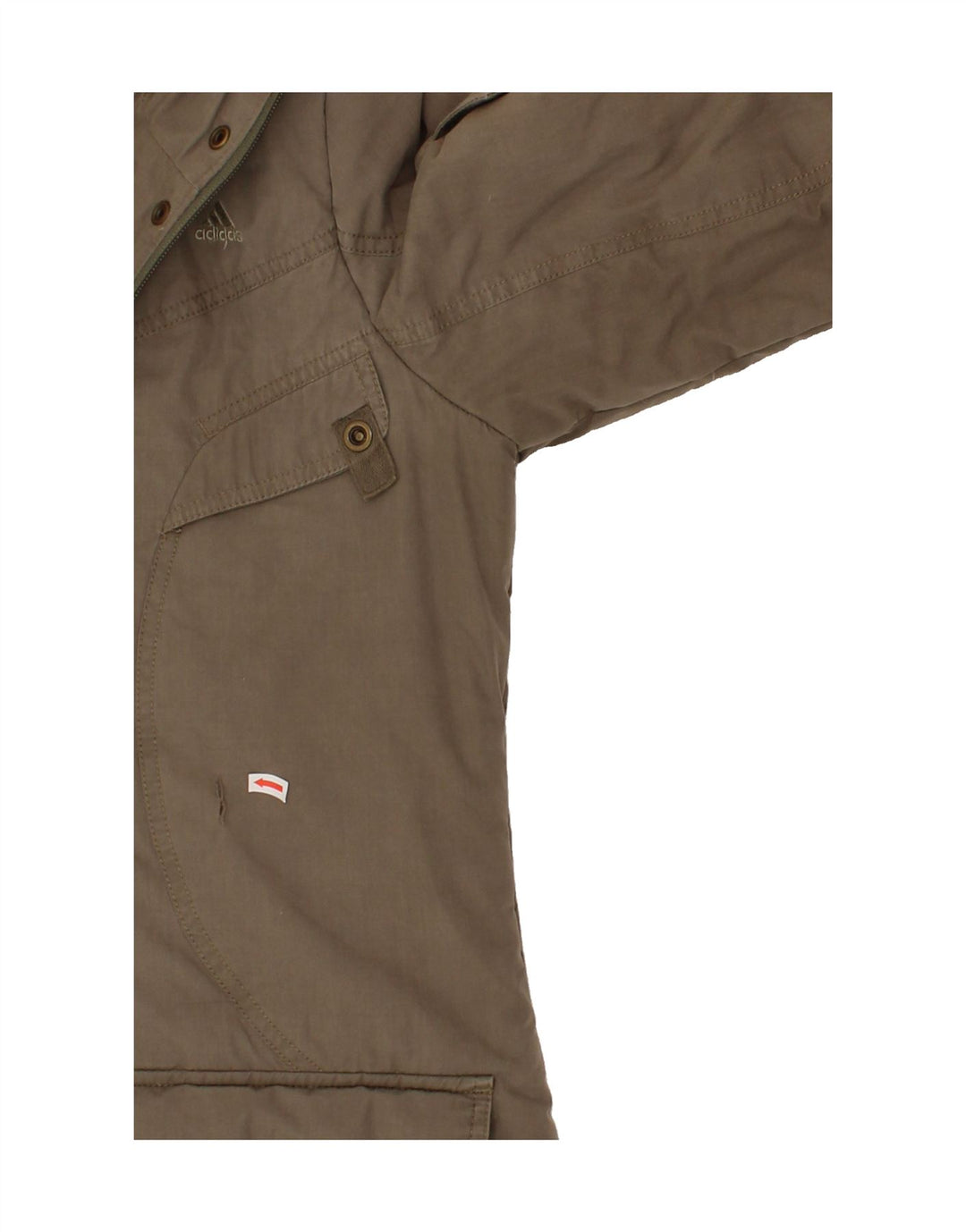 ADIDAS Womens Hooded Overcoat UK 12 Medium Grey Cotton Vintage Adidas and Second-Hand Adidas from Messina Hembry 