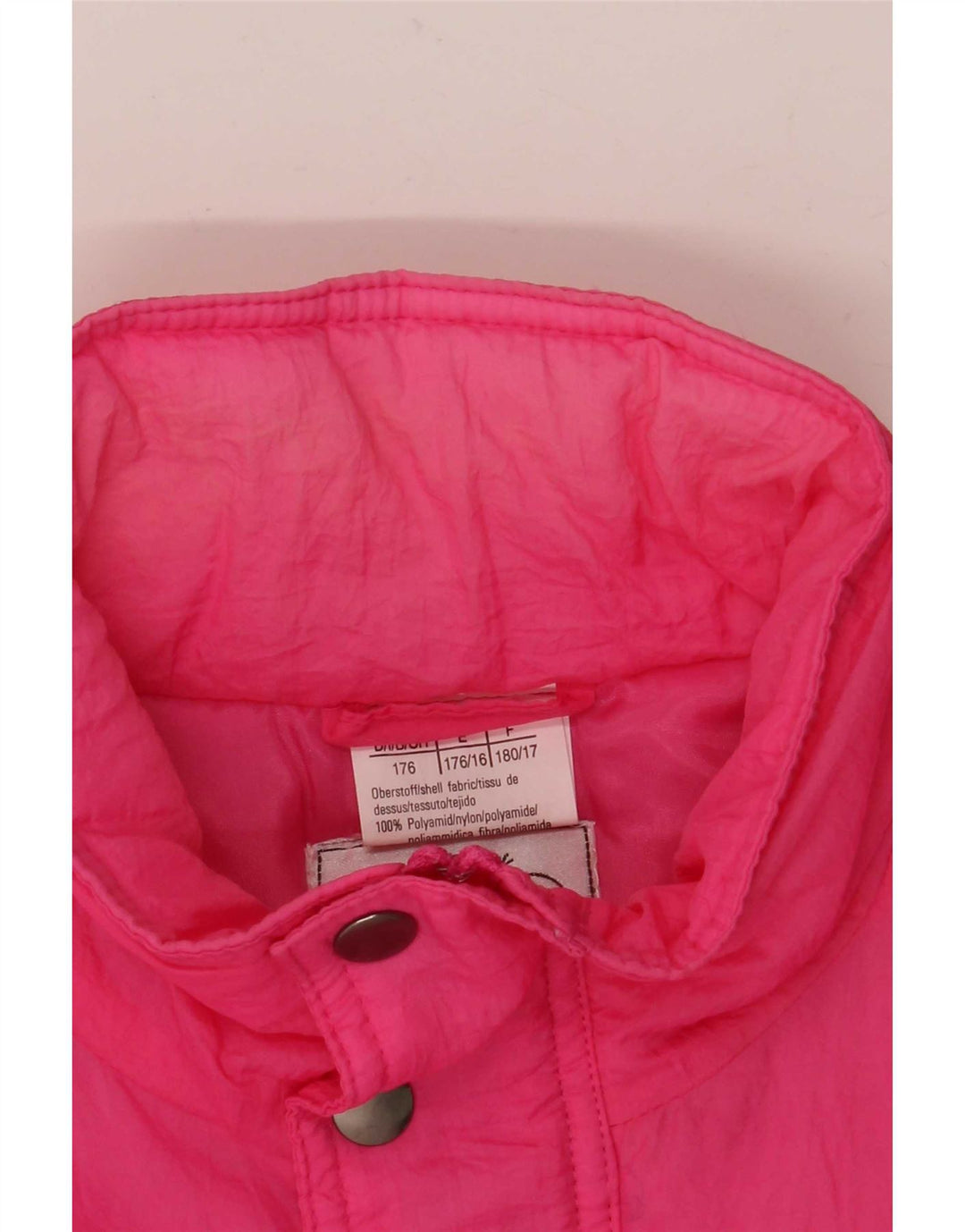 Vintage Girls Graphic Ski Jacket 15-16 Years Pink Polyamide