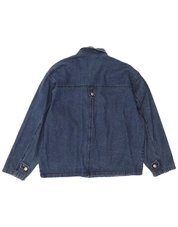 St. Bernard Womens Oversized Denim Jacket UK 14 /16 Large Blue Cotton