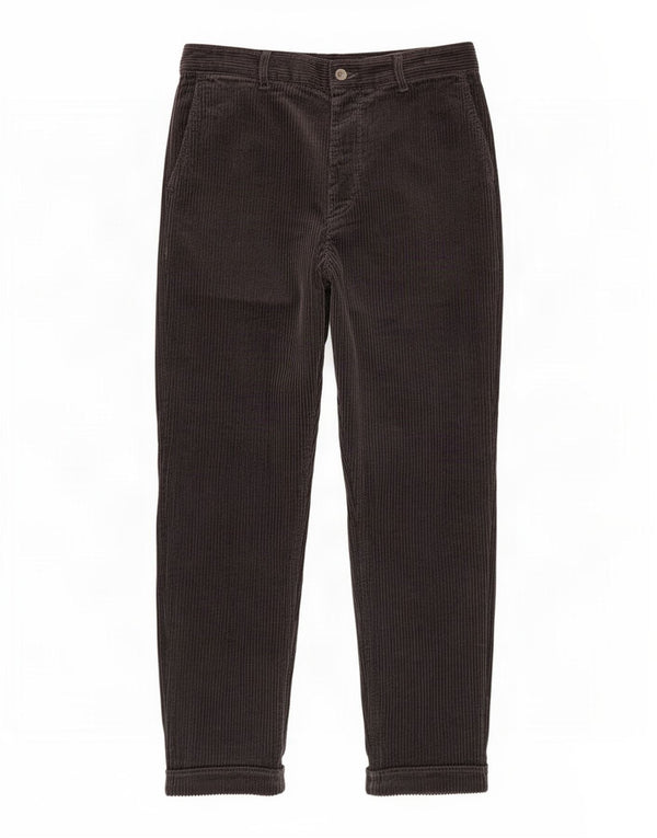 Pantaloni da uomo slim in velluto a coste Benetton IT 46 Small W34 L26 Cotone grigio